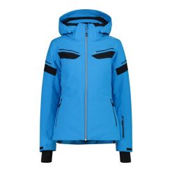 Damska kurtka narciarska CMP. Niebieskie kurtki narciarskie i snowboardowe damskie CMP, bez wzorów, z poliesteru, bez kaptura, narciarskie. Za 796.70 zł.