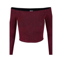 Damska Brokatowa Bluzka Na Ramiączkach Z Długim Rękawem. Brązowe bluzki damskie Urban Classics, l, bez wzorów, casualowe, bez kołnierzyka, bez ramiączek. Za 104.99 zł.