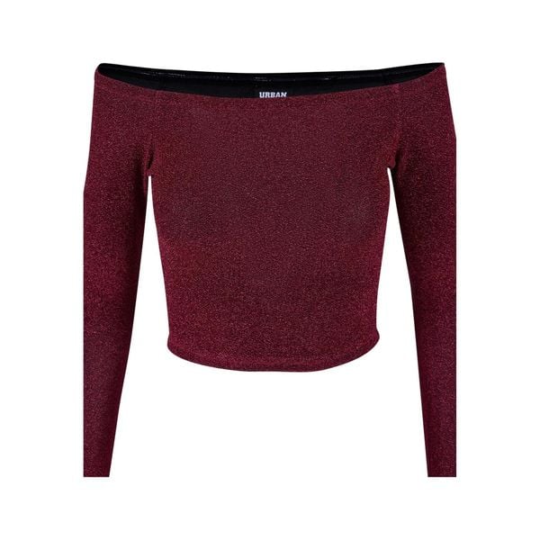 Damska Brokatowa Bluzka Na Ramiączkach Z Długim Rękawem. Brązowe bluzki damskie Urban Classics, xl, bez wzorów, sportowe, bez kołnierzyka, bez ramiączek. Za 85.99 zł.