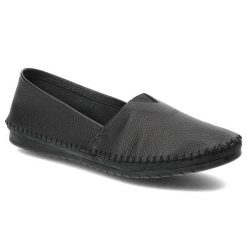Czarne Półbuty Armodo Skórzane Wygodne Buty. Czarne półbuty damskie Armodo, bez wzorów, ze skóry, biznesowe, bez obcasa. Za 209.00 zł.