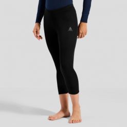 Legginsy damskie Odlo BL BOTTOM 3/4 ACTIVE WARM ECO. Czarne legginsy damskie Odlo, s, bez wzorów. Za 181.99 zł.
