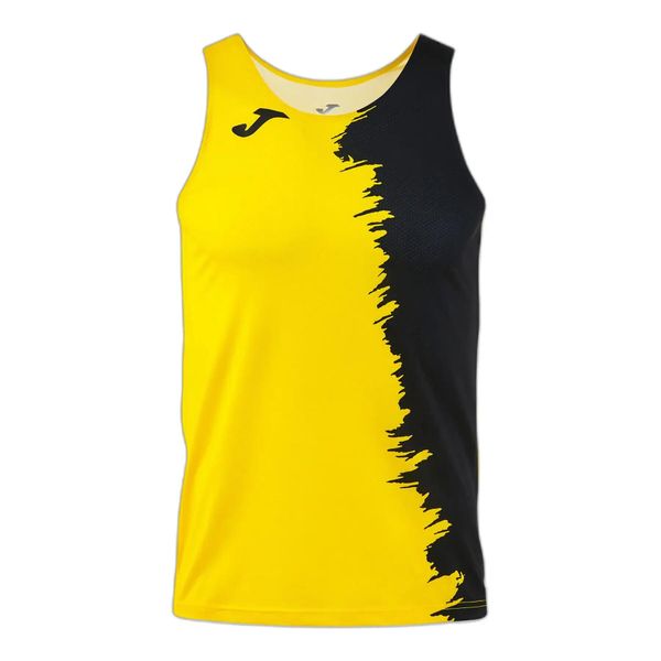Koszulka bez rękawów w nadrukach Joma Picasho. Czarne t-shirty sportowe męskie Joma, m, z materiału, bez ramiączek, do biegania. Za 220.50 zł.