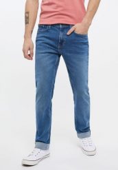 MUSTANG ORLANDO SLIM MĘSKIE SPODNIE JEANSOWE JEANSY DENIM BLUE 1013320 5000 583. Niebieskie jeansy męskie Mustang. Za 229.99 zł.