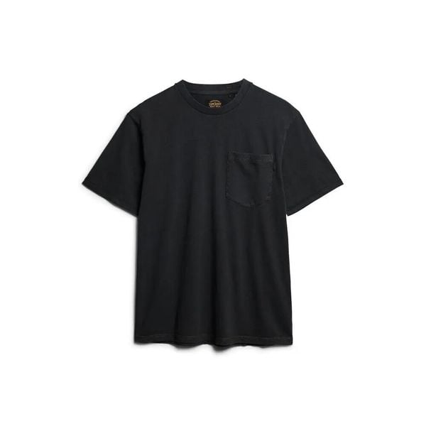T-shirt z kieszonką i kontrastowymi przeszyciami Superdry. Czarne t-shirty męskie Superdry., xl, bez wzorów, bez kołnierzyka. Za 133.70 zł.