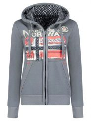Geographical Norway Bluza "Farlotte" w kolorze szarym rozmiar: L. Szare bluzy z kapturem damskie Geographical Norway, l. Za 114.17 zł.