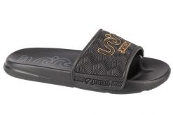 Klapki na basen damskie, S.Land Lady 24 SLALS. Czarne klapki damskie Joma, bez wzorów, z materiału, bez obcasa. Za 44.99 zł.