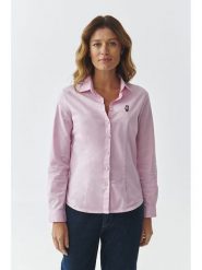 TATUUM Koszula "Eliza" w kolorze jasnoróżowym rozmiar: 38. Różowe koszule damskie Tatuum, z aplikacjami, bez kołnierzyka, bez ramiączek. Za 187.52 zł.