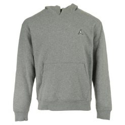 Bluza sportowa męska Nike JORDAN BROOKLYN FLEECE PULLOVER HOODY. Szare bluzy sportowe męskie Nike, bez wzorów, z bawełny, sportowe, bez kołnierzyka, bez ramiączek. Za 366.00 zł.