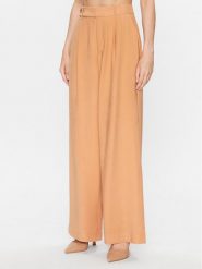 DKNY Spodnie palazzo P3EK8Q84 Pomarańczowy Regular Fit. Brązowe spodnie materiałowe damskie DKNY, bez wzorów, z materiału. Za 549.99 zł.