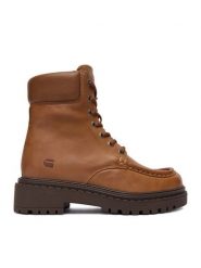 G-Star Raw Trzewiki EO-MERIC-25FW35 Beżowy. Brązowe botki damskie G-Star Raw, ze skóry, retro, bez obcasa, na płaskiej podeszwie, bez zapięcia. Za 359.99 zł.