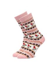 Barbour Skarpety długie Robin Fair Isle LSO0077PI11 Różowy jasny. Czerwone skarpetki damskie Barbour, bez wzorów. Za 109.99 zł.