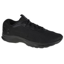 Buty Under Armour Charged Bandit 7 3024184-004 czarne. Czarne buty sportowe na co dzień męskie z materiału, bez zapięcia, na fitness i siłownię. W wyprzedaży za 414.80 zł.