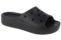 Klapki Crocs Classic Platform Slide Z Klapkami Damskie. Czarne klapki damskie Crocs, bez wzorów, z materiału, bez obcasa, na platformie. Za 304.00 zł.