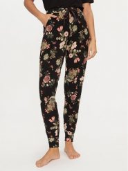 Hunkemöller Spodnie piżamowe 206549 Czarny Regular Fit. Czarne piżamy damskie Hunkemöller, s, bez wzorów, z syntetyku, bez ramiączek. Za 149.99 zł.