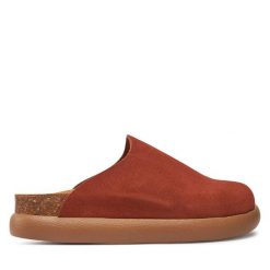 Klapki Scholl. Brązowe klapki damskie Scholl, bez wzorów, bez obcasa. Za 339.99 zł.