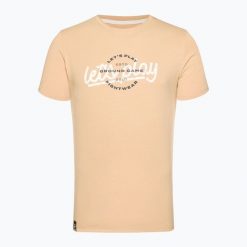 T-shirt męski Ground Game Play. Brązowe t-shirty męskie GROUND GAME, m, bez wzorów, bez kołnierzyka. Za 69.99 zł.