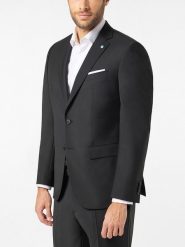 Pierre Cardin Marynarka "Grant" w kolorze czarnym rozmiar: 54. Czarne marynarki męskie Pierre Cardin, bez wzorów. Za 404.99 zł.