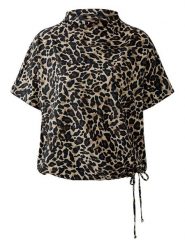 Miss Lagotte Koszulka w kolorze beżowo-czarnym rozmiar: 34. Brązowe bluzki damskie Miss Lagotte, bez wzorów, bez kołnierzyka. Za 104.99 zł.