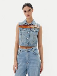Levi's® Kamizelka 002A7-0000 Niebieski Standard Fit. Niebieskie kamizelki damskie l, z bawełny. Za 309.99 zł.