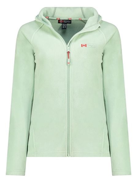 Canadian Peak Kurtka polarowa "Tugoodeak" w kolorze miętowym rozmiar: L. Zielone kurtki damskie Canadian Peak, l, bez wzorów, z polaru, bez kaptura. Za 69.91 zł.