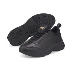 Buty do chodzenia damskie Puma CASSIA SL. Czarne buty sportowe na co dzień damskie Puma, bez wzorów, z materiału, trekkingowe. Za 326.00 zł.