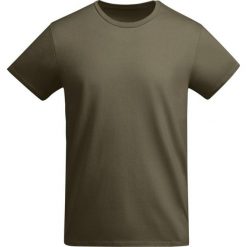 Męska Koszulka Breda Plain T-shirt. Zielone t-shirty męskie ROLY, m, bez wzorów, z bawełny, bez kołnierzyka. Za 47.99 zł.