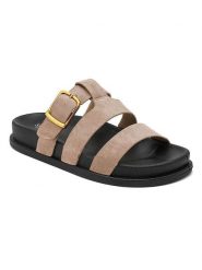 Sixth Sens Klapki w kolorze beżowym rozmiar: 38. Brązowe klapki damskie Sixth Sens, bez wzorów, bez obcasa. Za 104.99 zł.