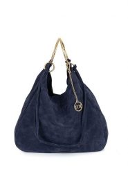 Mia Tomazzi Skórzana torebka "Tarabella" w kolorze granatowym - 34 x 30 x 11 cm rozmiar: onesize. Niebieskie torebki klasyczne damskie Mia Tomazzi, bez wzorów, z materiału, bez dodatków. Za 260.99 zł.