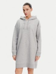 DKNY Sukienka dzianinowa DP5D4884 Szary Relaxed Fit. Szare sukienki damskie DKNY, xs, bez wzorów, z dzianiny, bez kołnierzyka, bez ramiączek. Za 119.99 zł.