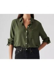 Levi's Koszula w kolorze khaki rozmiar: S. Brązowe koszule damskie Levi's, s, bez wzorów, z wiskozy, bez kołnierzyka, bez ramiączek. Za 164.95 zł.