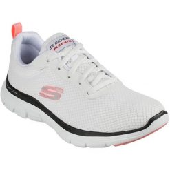 Buty sportowe damskie Skechers Flex Appeal 4.0 brilliant Vie. Białe buty sportowe na co dzień damskie Skechers, bez wzorów. Za 290.00 zł.