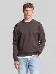 Męska Bluza Tom Tailor Crewneck Sweatshirt Pavement Grey 1045957 11587. Szare bluzy bez kaptura męskie Tom Tailor, m. Za 99.99 zł.