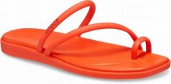 Klapki Dla Dorosłych Crocs Miami Toe Loop. Czerwone klapki i japonki męskie Crocs, z materiału. Za 139.99 zł.