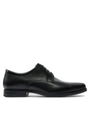 Clarks Półbuty Howard Over 26174925 Czarny. Czarne buty wizytowe męskie Clarks, ze skóry, bez zapięcia. Za 289.99 zł.