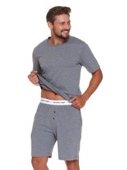 Doctor Nap Piżama w kolorze szarym rozmiar: XXL. Szare piżamy męskie Doctor Nap, xxl, bez wzorów, z bawełny, bez ramiączek. Za 142.45 zł.
