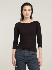 G-Star Koszulka w kolorze czarnym rozmiar: S. Czarne bluzki damskie G-Star, s, bez wzorów, z lyocellu, bez kołnierzyka. Za 100.52 zł.