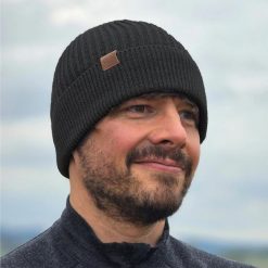 Czapka 100% Wełny Merino Fisherman. Szare czapki męskie WOOLONA, bez wzorów, z wełny, sportowe. W wyprzedaży za 93.60 zł.