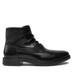 Kozaki Bugatti. Czarne buty zimowe męskie Bugatti, bez zapięcia. Za 449.99 zł.