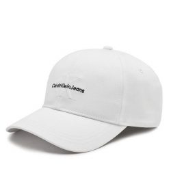 Czapka z daszkiem Calvin Klein. Białe czapki męskie CALVIN KLEIN, bez wzorów. Za 99.99 zł.