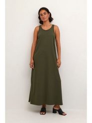 Kaffe Sukienka w kolorze khaki rozmiar: M. Brązowe sukienki damskie Kaffe, m, bez wzorów, z bawełny, sportowe, bez kołnierzyka, bez ramiączek, maxi, sportowe. Za 66.47 zł.