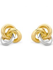 Revoni Złote kolczyki-wkrętki rozmiar: onesize. Szare kolczyki damskie Revoni, złote. Za 761.99 zł.