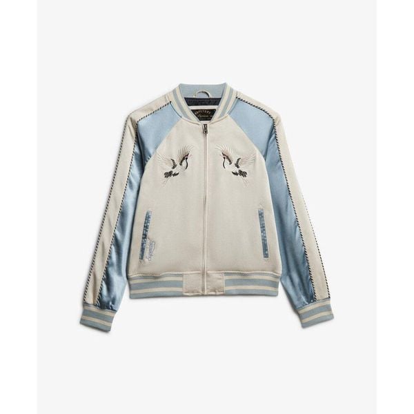 Kurtka damska Superdry Suikajan. Niebieskie kurtki damskie Superdry., l, bez wzorów, bez kaptura. Za 551.05 zł.