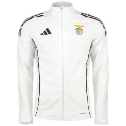 Kurtka dresowa Benfica Lizbona SLB C. Kurtki męskie Adidas, bez wzorów, z dresówki, sportowe, bez kaptura. W wyprzedaży za 282.50 zł.