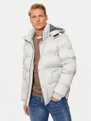 Guess Kurtka puchowa M4BL21 WGJ42 Szary Regular Fit. Szare kurtki męskie Guess, m, z aplikacjami, z puchu, bez kaptura. Za 699.99 zł.