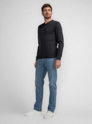 Petrol Industries Sweter w kolorze granatowym rozmiar: L. Niebieskie swetry męskie Petrol Industries, l, bez wzorów, bez kołnierzyka. Za 113.36 zł.