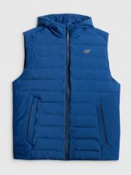 4F Bezrękawnik z wypełnieniem syntetycznym męski - granatowy XL. Niebieskie kamizelki męskie 4f, m, z puchu. Za 299.99 zł.