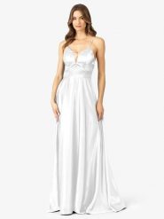 APART Sukienka w kolorze białym rozmiar: 34. Białe sukienki damskie Apart, bez wzorów, sportowe, bez kołnierzyka, bez ramiączek, maxi, sportowe. Za 187.99 zł.