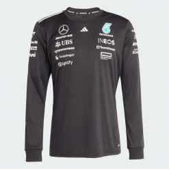 Koszulka Mercedes - Amg Petronas Formula One Team Driver Long Sleeve. Białe koszulki męskie z długim rękawem Adidas, s, z materiału. Za 439.00 zł.