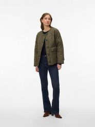 Vero Moda Kurtka przejściowa "Millie" w kolorze khaki rozmiar: M. Brązowe kurtki damskie Vero Moda, m, bez wzorów, bez kaptura. Za 118.56 zł.