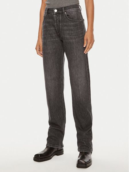 Pinko Jeansy Leyda 103882 A20U Czarny Loose Fit. Czarne jeansy damskie Pinko. Za 699.99 zł.